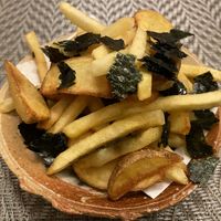 Fries with sea vegetable  at Marichou-K in Kanazawa