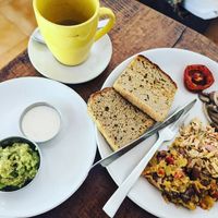 Vegan breakfast at Karma Cafe in Palolem