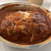 Lasagna  at Amico's Pizza in Toronto