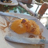 Orange slices (Half eaten) at Koulchi Zine in Marrakech