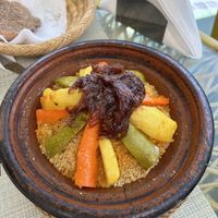 Vegetable couscous  at Koulchi Zine in Marrakech