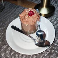 Chocolate mousse at Koulchi Zine in Marrakech