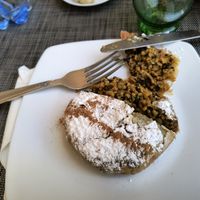 Vegan pastilla at Koulchi Zine in Marrakech