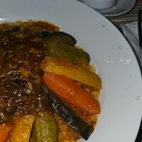 Vegan couscous at Koulchi Zine in Marrakech