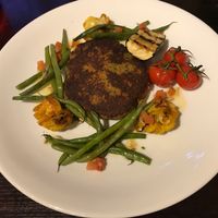 Chick pea burger with turmeric roasted cauliflower  at The Parrot in Aldringham