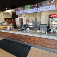 Order and kitchen area  at Pizza Pizza in Guelph