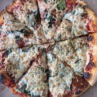 Vegan Cheeze, spinach and plant based pepperoni   at Pizza Pizza in Guelph