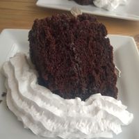Chocolate fudge cake at Caffè No 3 @ Home in Durham