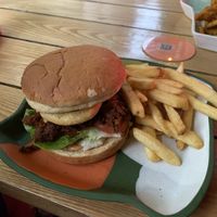 Fable mushroom burger   at Untied in Sydney