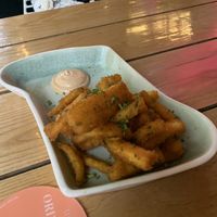 Polenta fries and chipotle Mayo   at Untied in Sydney