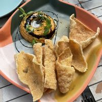 Vegan brunch hummus  at Untied in Sydney