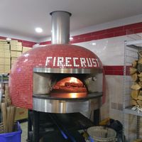 The oven  at Firecrust in Lloydminster