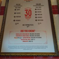Menu at Firecrust in Lloydminster
