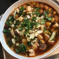 Mushroom and tofu broth bowl! Labeled vegan on the menu.   at CoreLife Eatery  in Greensboro