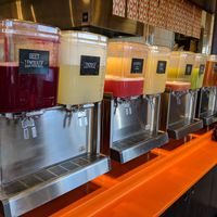 Very creative drinks -- they sneak Cayenne in their Raspberry Lemonade and label it in small print! I saved my wife from drinking it, but liked it myself. at CoreLife Eatery  in Maumee