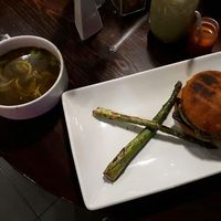 Veggie burger. at Tasty Beet in Chihuahua