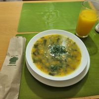 Suppe, Mangosaft at Buen Vivir in Cucuta