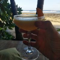 Seaside cocktails! at White Banana Beach Club in Siargao