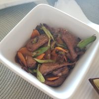 Sliced franks (sausage) and veggies (vegan) at White Banana Beach Club in Siargao