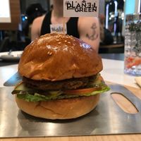 Impossible burger with no egg and no cheese  at Planet Green in Shenzhen
