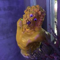 Statue that greets you on you way into the restaurant   at Planet Green in Shenzhen