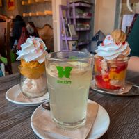 Ginger tea and ice cream at Katzentempel - Leipzig Ost in Leipzig