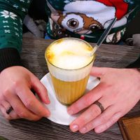 curcuma chai latte at Katzentempel - Leipzig Ost in Leipzig