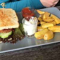 The fries are very well seasoned at Katzentempel - Leipzig Ost in Leipzig