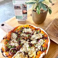 Mrs Rosemary pizza at Loving Earth Cafe in Fort Kochi