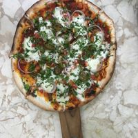 fire pizzaness at Loving Earth Cafe in Fort Kochi