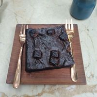 Chocolate Brownie at Loving Earth Cafe in Fort Kochi
