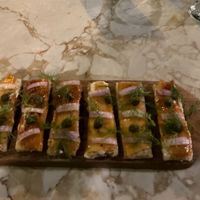 the „salmon“ sticks  at Loving Earth Cafe in Fort Kochi