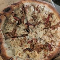 Jackfruit pizza at Loving Earth Cafe in Fort Kochi