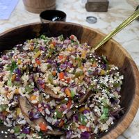 Shiitake stir fry  at Loving Earth Cafe in Fort Kochi