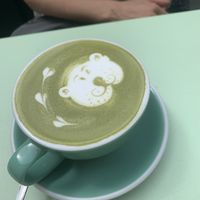 Matcha latte  at Cereal Lovers in Luxembourg City