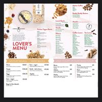 Menu  at Cereal Lovers in Luxembourg City
