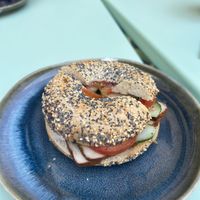 Spencer bagel   at Cereal Lovers in Luxembourg City