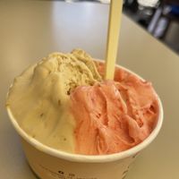 Strawberry and soya cream   at Voglia Matta in Siracusa