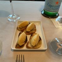 Amuse bouche de pois chiche  at Le Cap Marine in Nancy