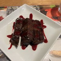 The vegan sweet potato brownie   at Mesa Mercado in Carmichael