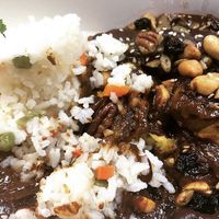 Marvelous Mole on Plantains at Mesa Mercado in Carmichael