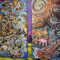 Decorations  at Konga Burger in Chihuahua