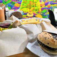 Vegan options. at Konga Burger in Chihuahua