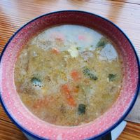 Parsnip, carrot miso soup at Stay Wild in Pemberton