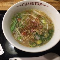 Vegetable ramen at Chabuton in Tokyo