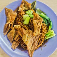 Wan ton noodles very delicious, like it at Vegetarian Stall at Nanyang Vegetarian in Skudai