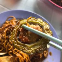 Fried bittergourd at Vegetarian Stall at Nanyang Vegetarian in Skudai