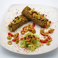 Rawesome Burritos with Avocado Cream at The Fruitarian Experience  in Koh Phangan