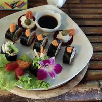Vegan Sushi at The Fruitarian Experience  in Koh Phangan