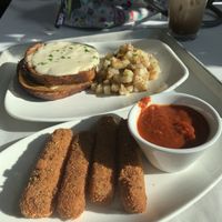 Brunch! Monte Cristo and Mozzarella Sticks  at Strong Hearts in Syracuse